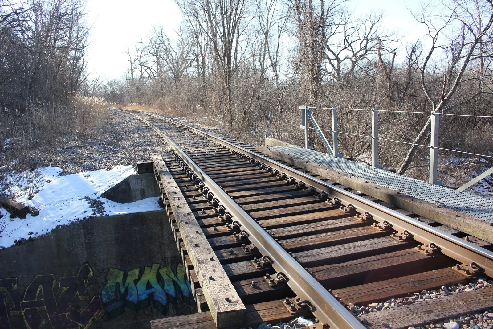 Looking east